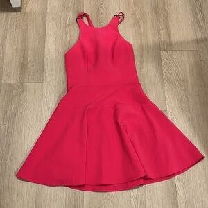 NBD Pink Halter A-Line Dress Pink